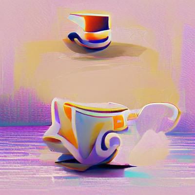 Steaming Cup of Tea Illustration