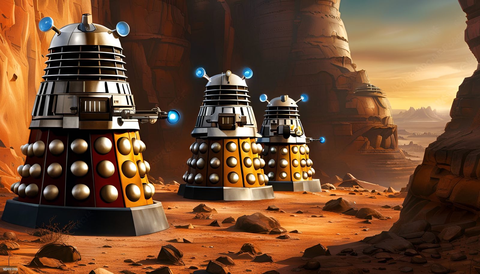 Daleks on Skaro: Science Fiction Concept Art