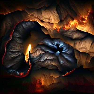 Balrog of Shadow and Flame in Dark Cave