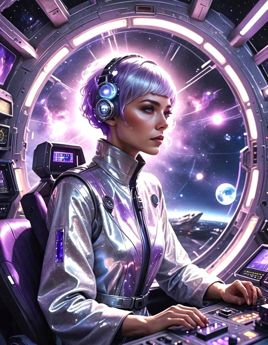 Pleiadian Woman Getting Ready For UFO Acceleration