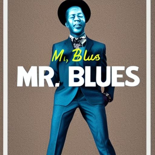 Stylized Character Portrait: Mr. Blues