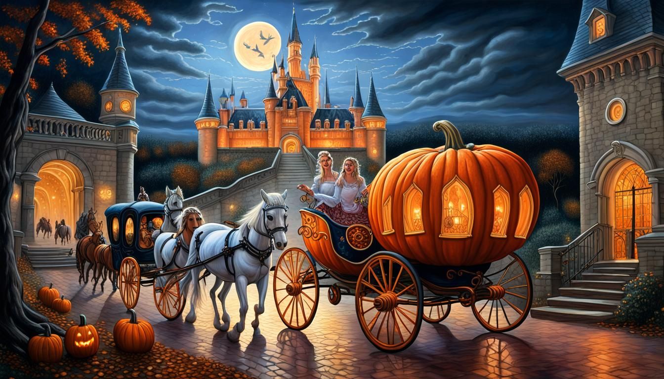 Cinderella Awaits the Horsemen With the Horses 1.