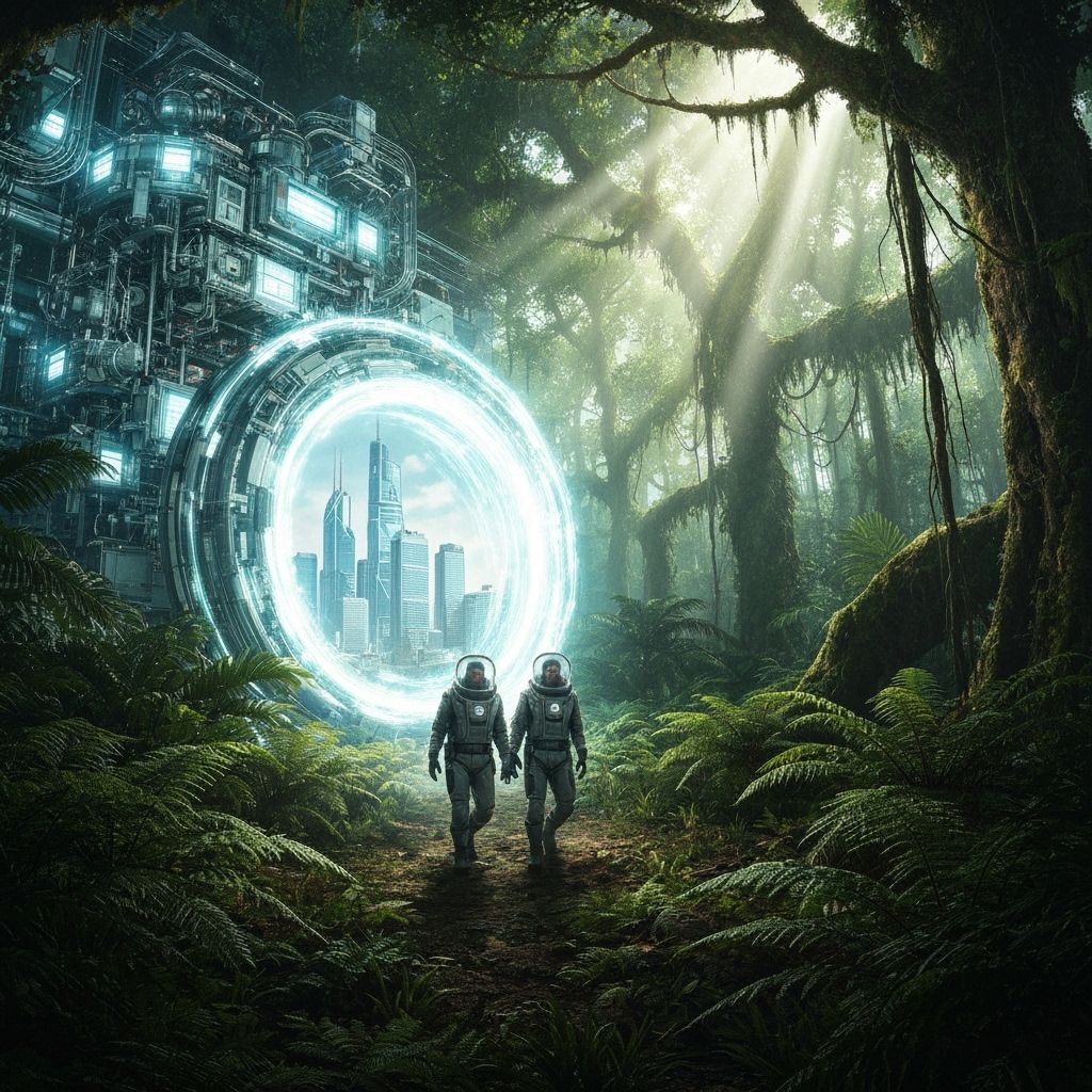 Time Travelers Arrive in Prehistoric Jungle