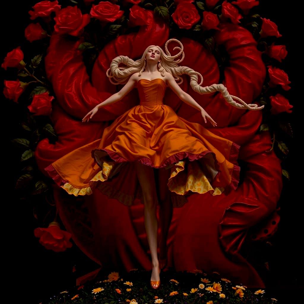 Yellow Dress Sculpture Inspired by The Garden of Earthly Del...