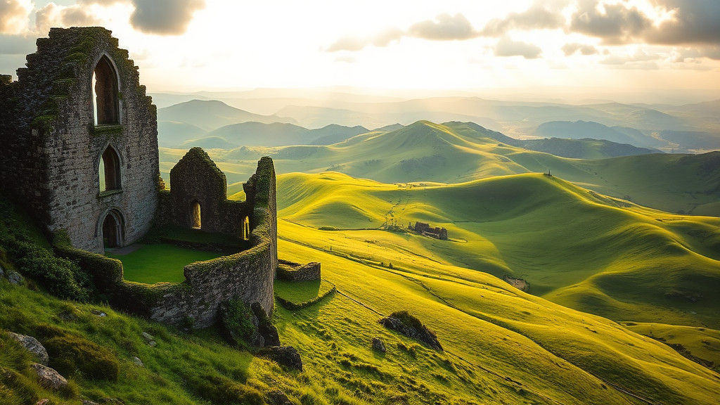 Emerald Highlands with Ancient Stone Ruins