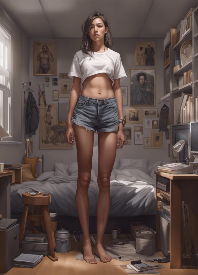 Tall Girl Dorm Room