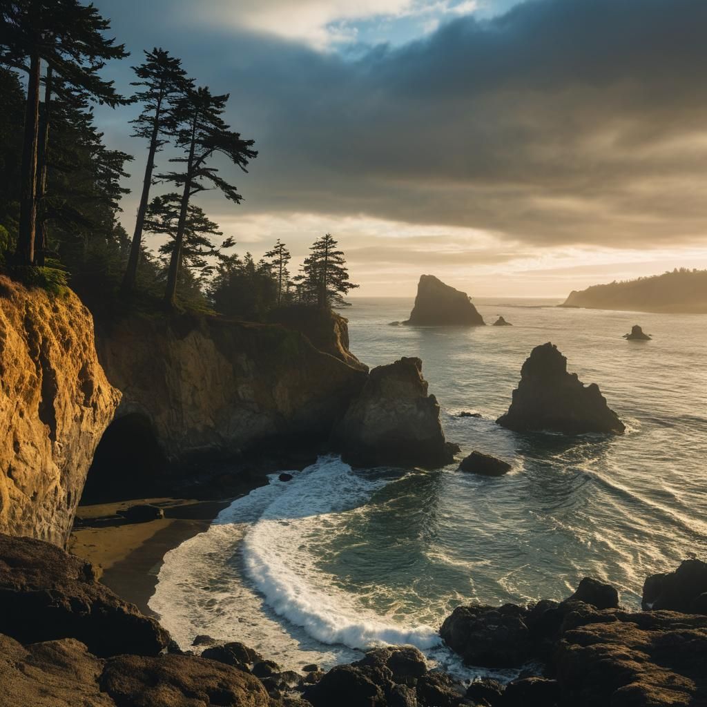 Dramatic Oregon Coastline Photography