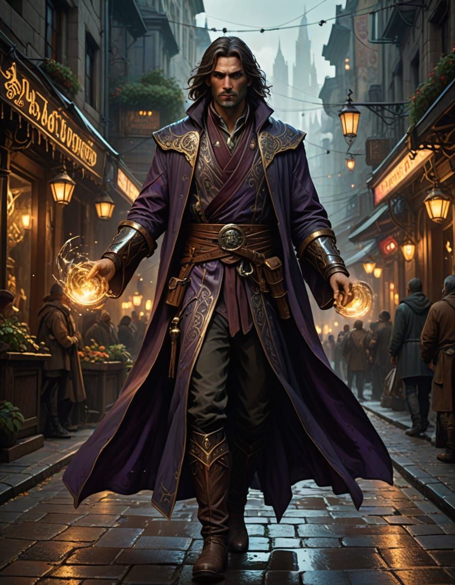 Sorcerer Supreme in Dark Fantasy Style