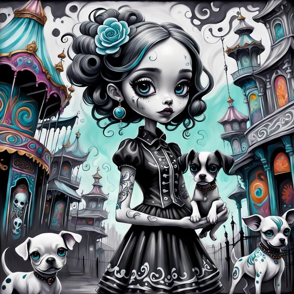 Tim burton inspired girl