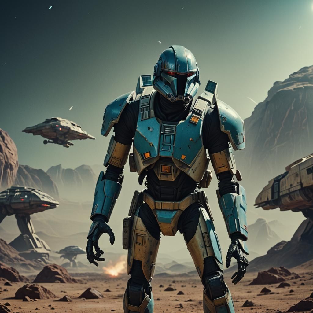 Cinematic Rodian-Thrawn Hybrid Character Portrait