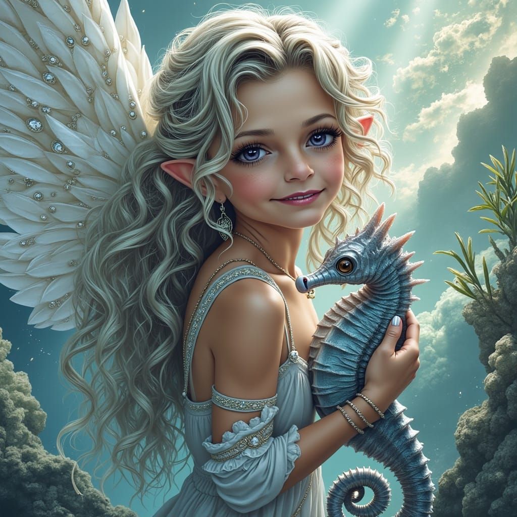 Ethereal Sea Goddess with Mystical Aura in Enchanting Light ...