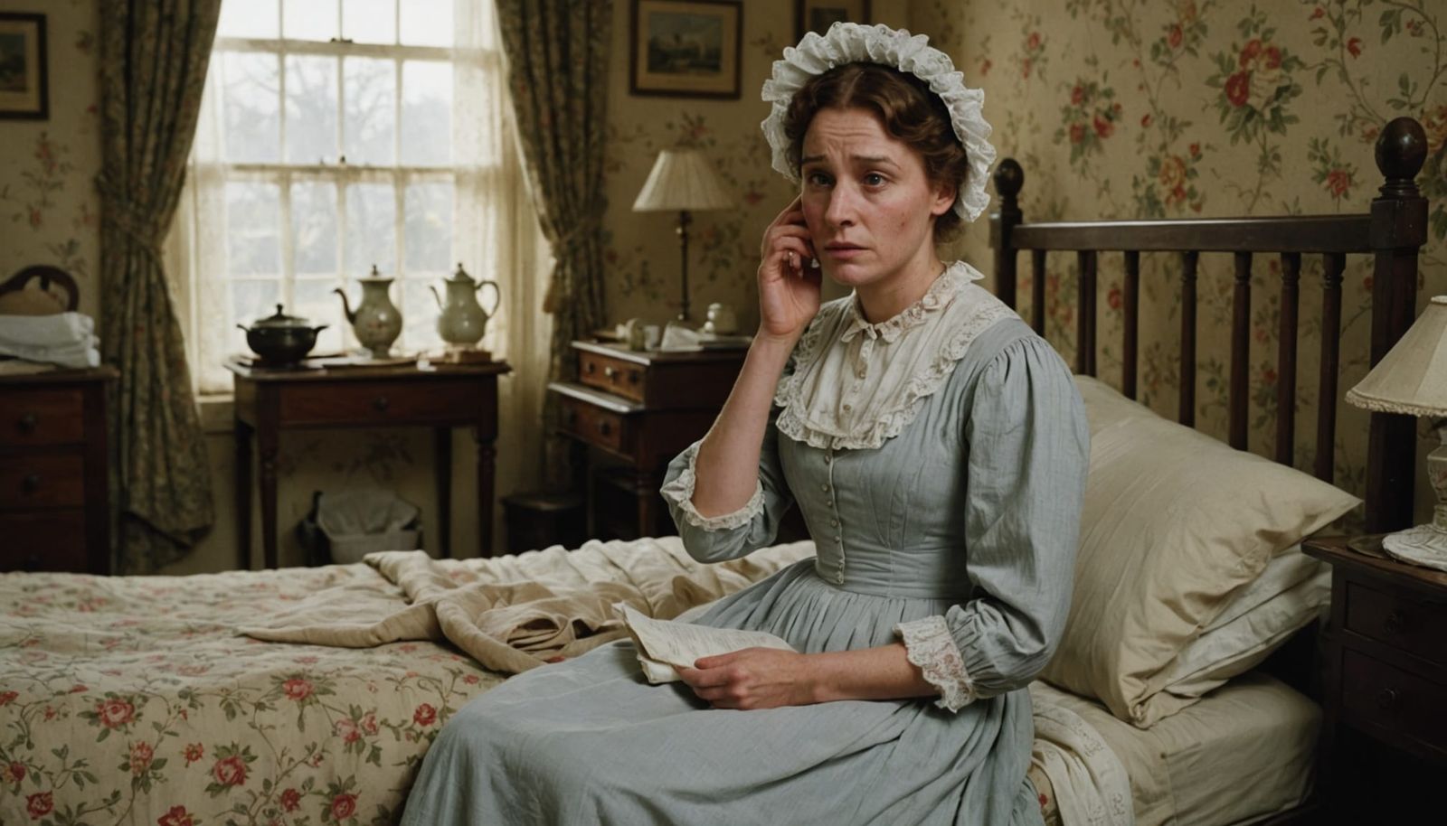 Maid's Bedroom Scene: Woken in Early 20th Century