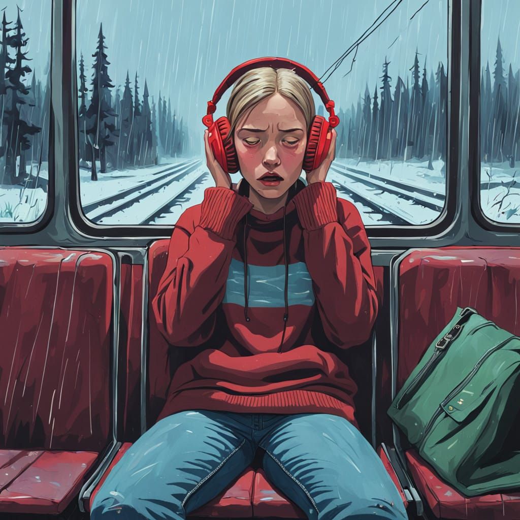 Lost in Melodic Wonders of the Futuristic Landscape