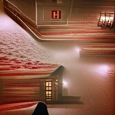 The Overlook Hotel at Night