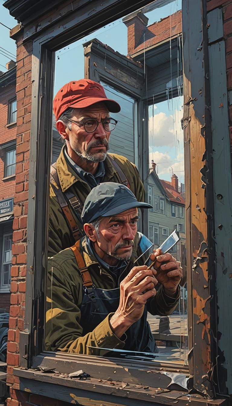 Intense Window Cleaner in Hyper-Realistic Detail