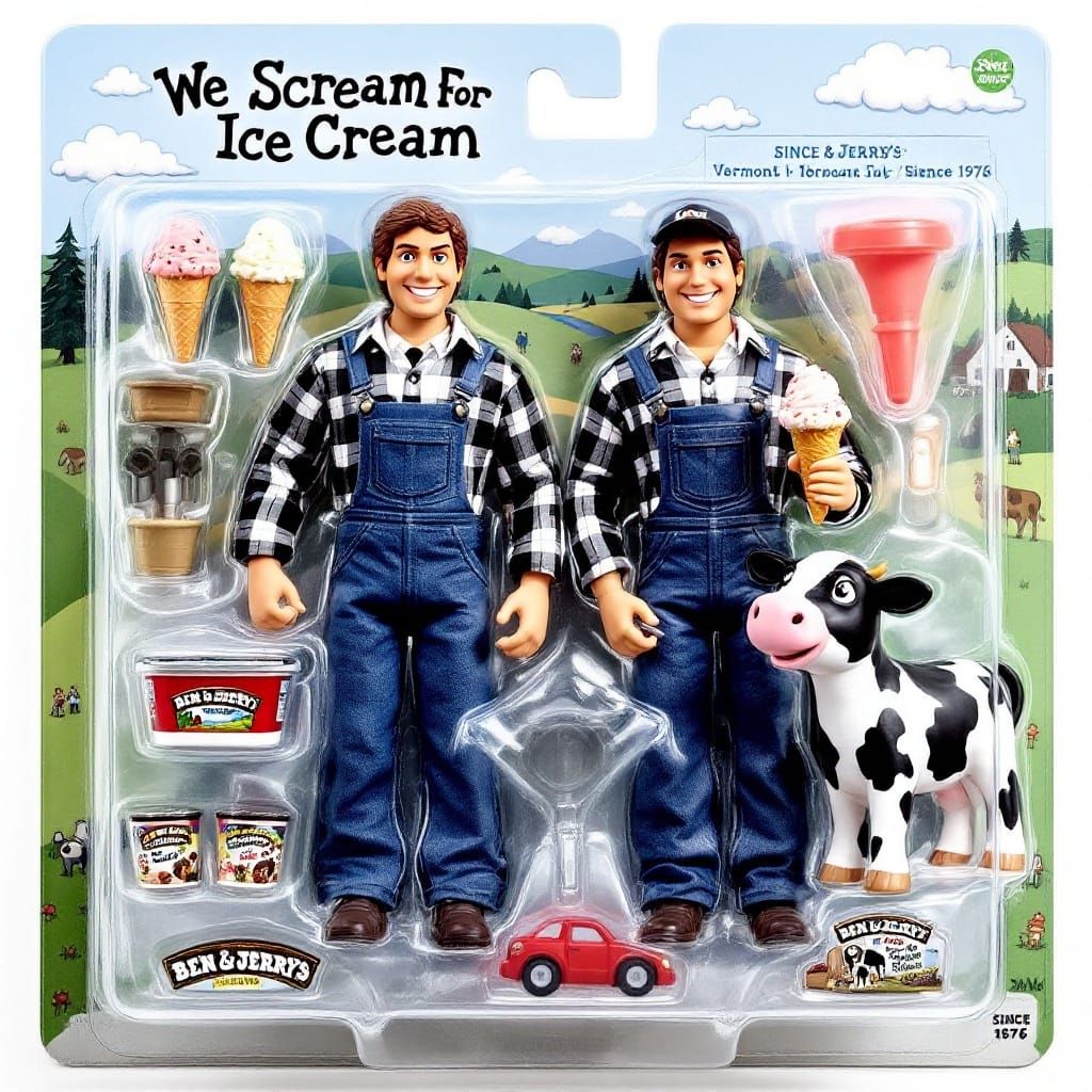 Ben and Jerry, the ice cream making superheros