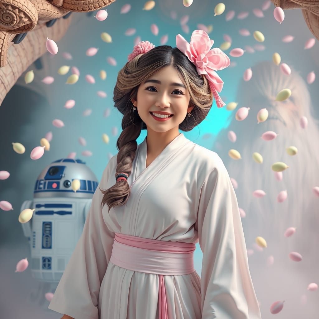 Surreal Pastel Star Wars Anime Princess