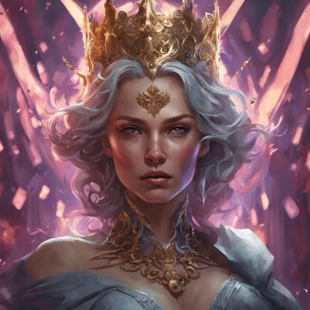 Underworld Queen Portrait in Hyperdetailed Digital Art