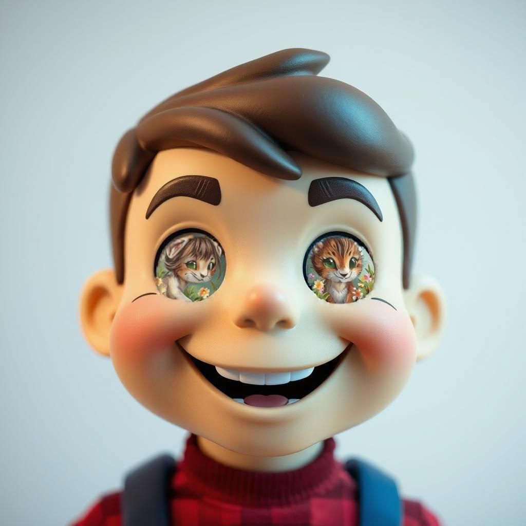 Girl in Floral Crown in Whimsical Garden