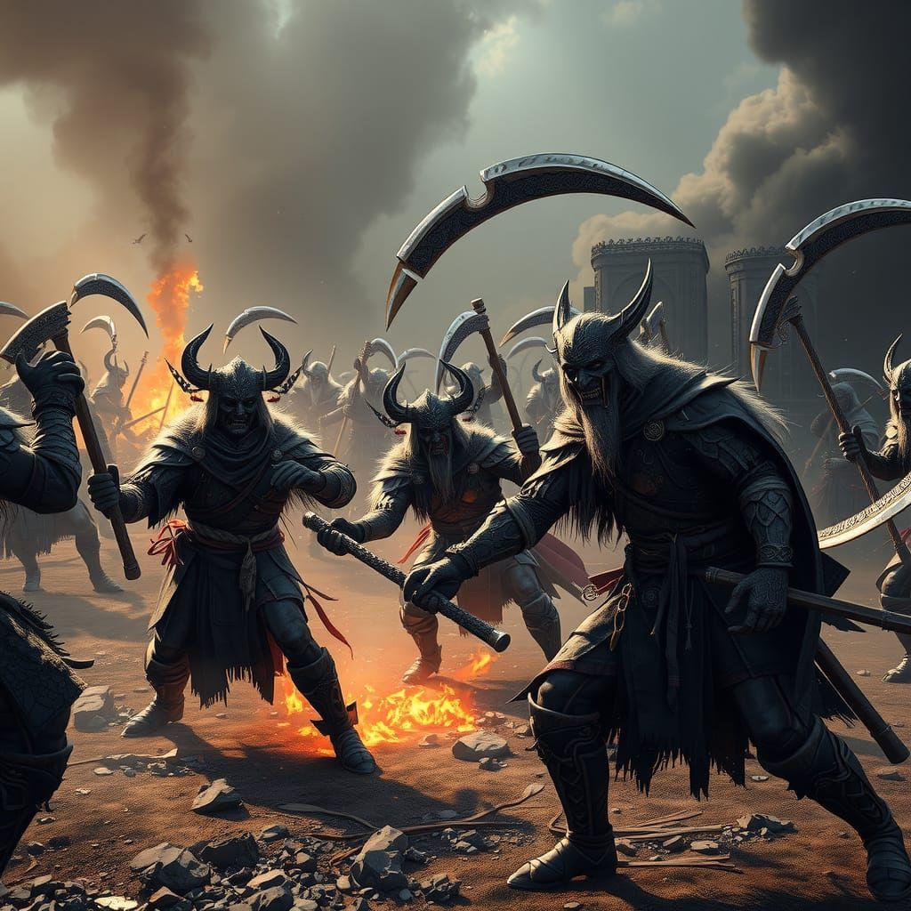 Yamnaya Warriors Clash in Epic 3D Render
