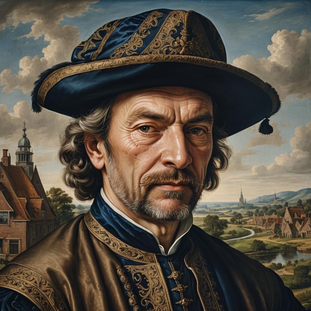 Dutch Golden Age Portrait of Dammas Claesz Aleman