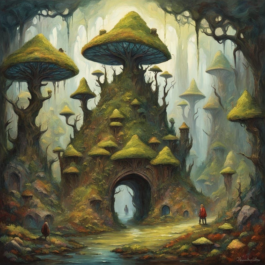 John Bauer Style Goblins in a Painterly Fantasy World