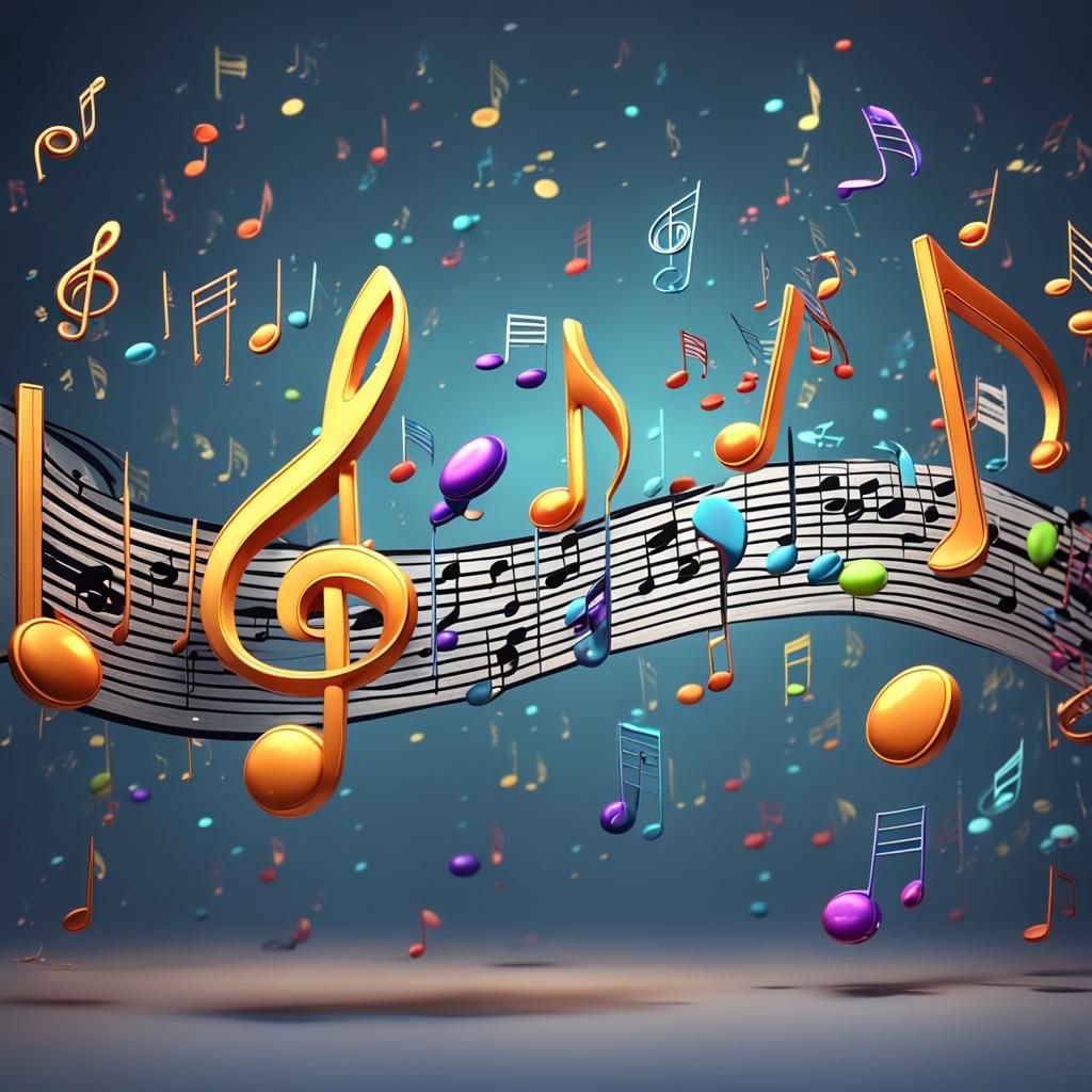 Chat Bubbles Become Musical Notes: Fantasy Concept Art