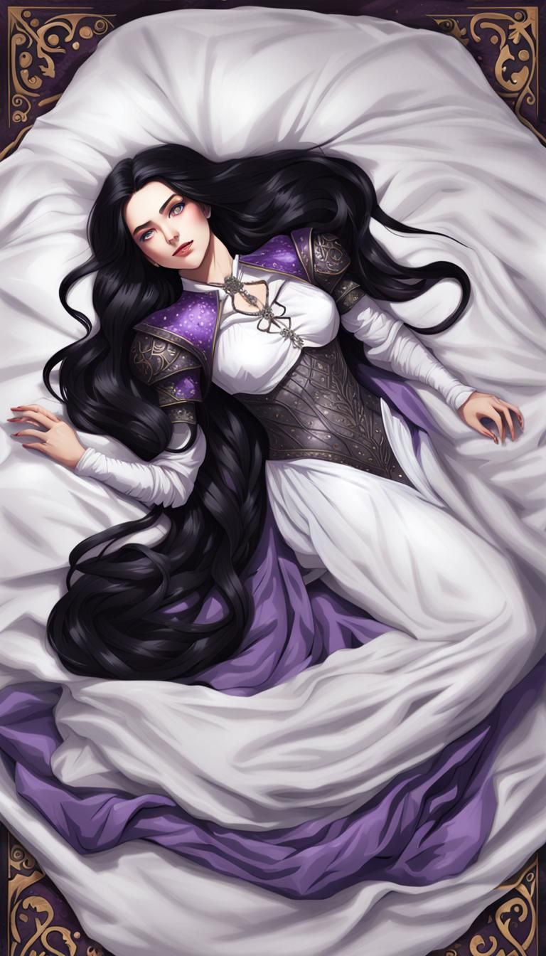 Anime Woman with Inflated Hips in Manga Style