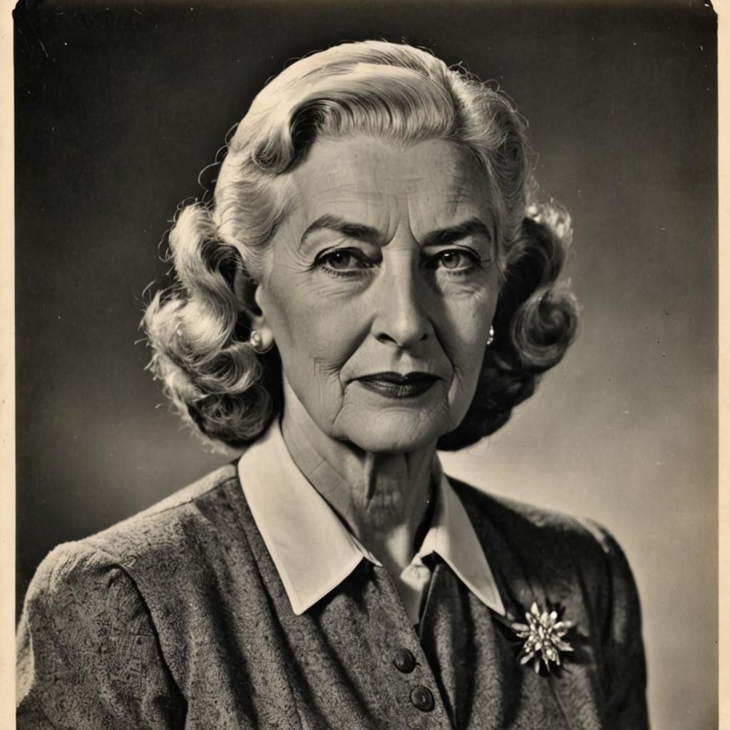 Photographic Portrait of 1940's of tall, silver haired, zeal...