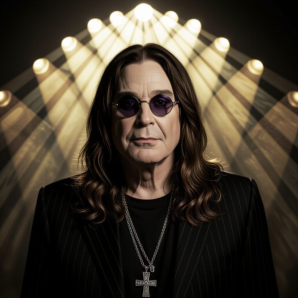 Eerie Portrait with Dramatic Shadows