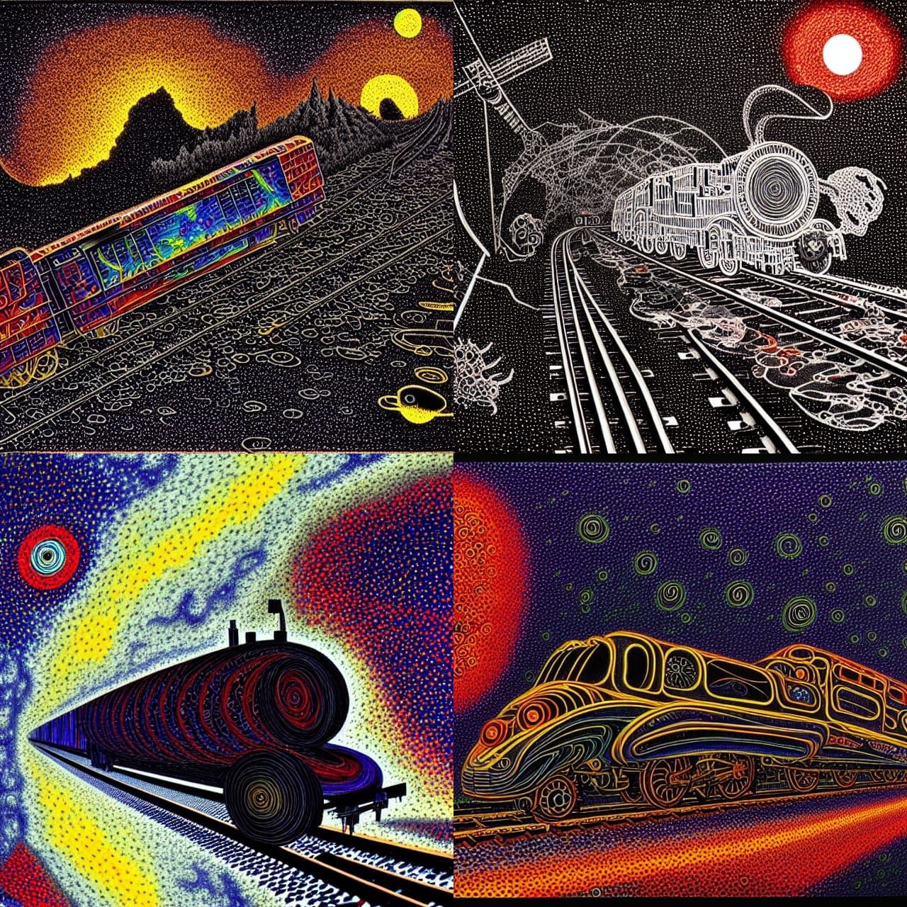 The Midnight Meat Train: Dark Academia Abstraction