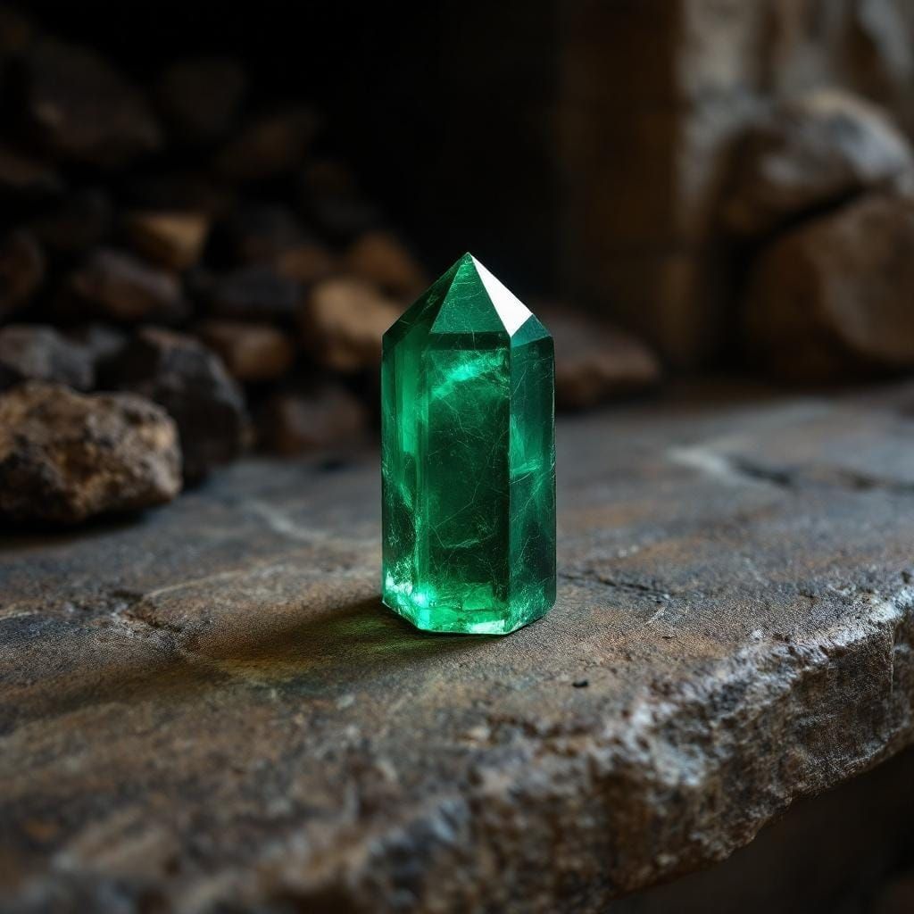 When Byron woke he immediately saw the crystal on the hearth...