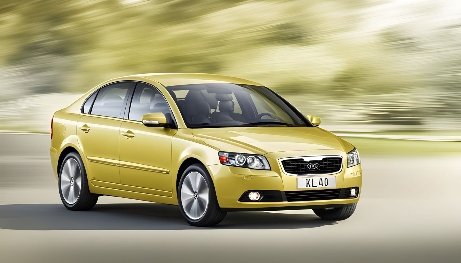 Pastel Yellow 2010 Kia Volvo S40 Compact Sedan Masterpiece