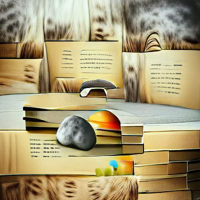 Bookcase on the Moon: Hyperrealistic Digital Illustration