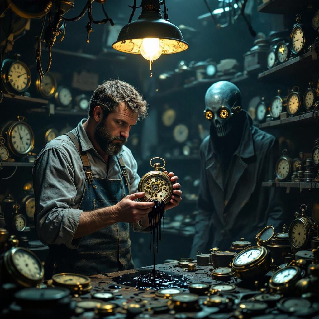 Clockmaker and the Midnight Workshop: Cinematic Realism
