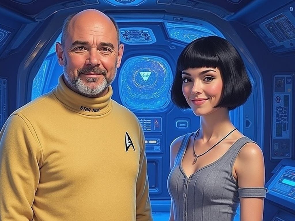 Starfleet Officers John and Loxy in Epic Trek Adventure