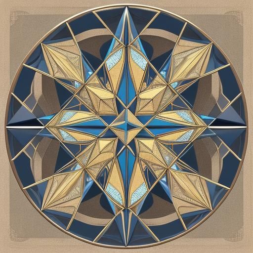 Geometric Triangle Angel Ornament