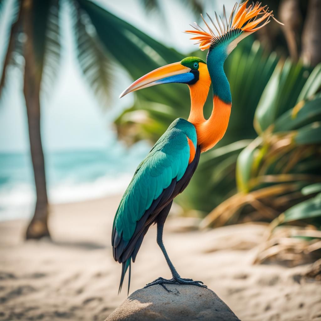 Island Paradise: Birds of Paradise in Bloom