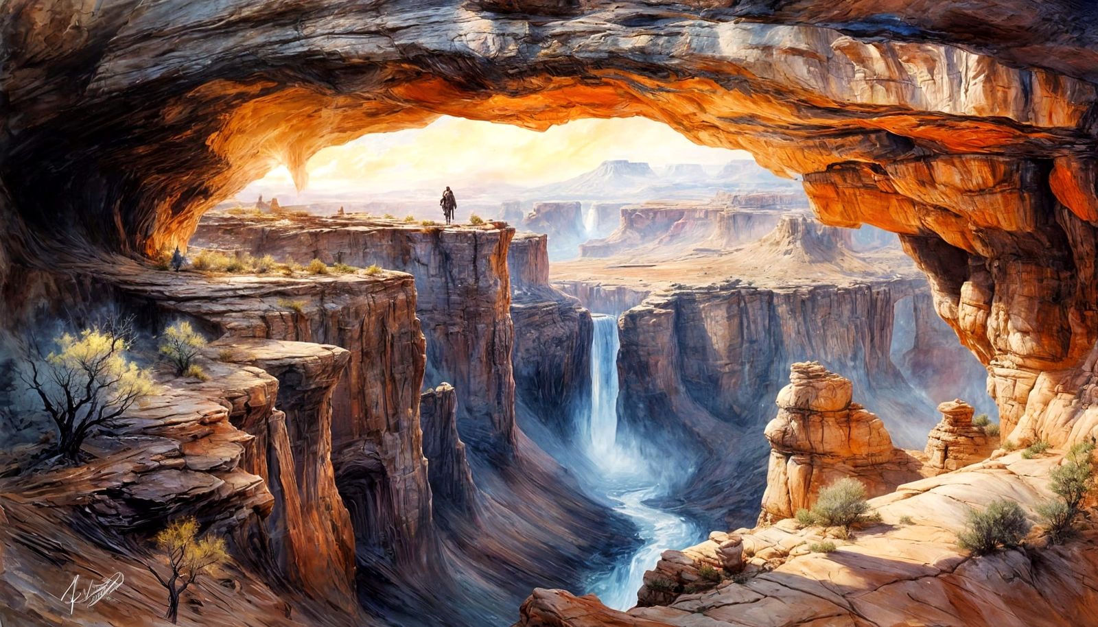 Archway to a Waterfall