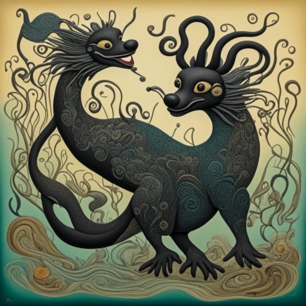 Two-Headed Dragons in Miasmic Chinese Art