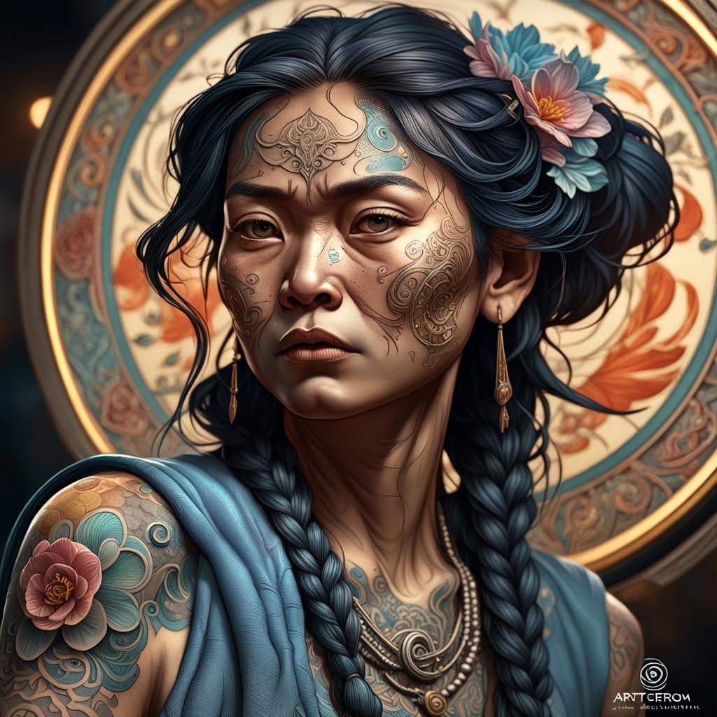 Legendary Tattoo Artist: Hyperdetailed 8k Portrait