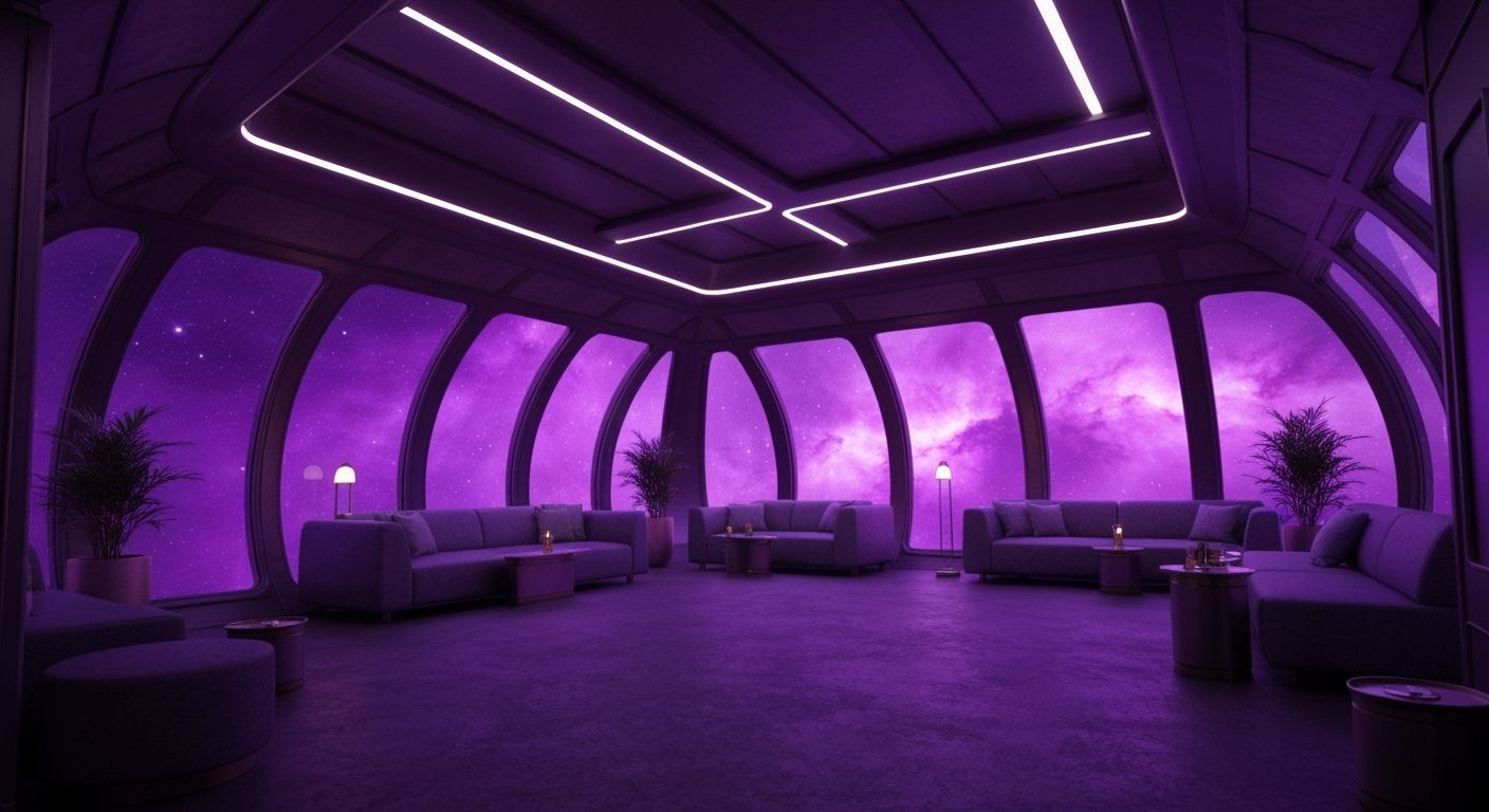 Panoramic Nebula View from Luxurious Lounge