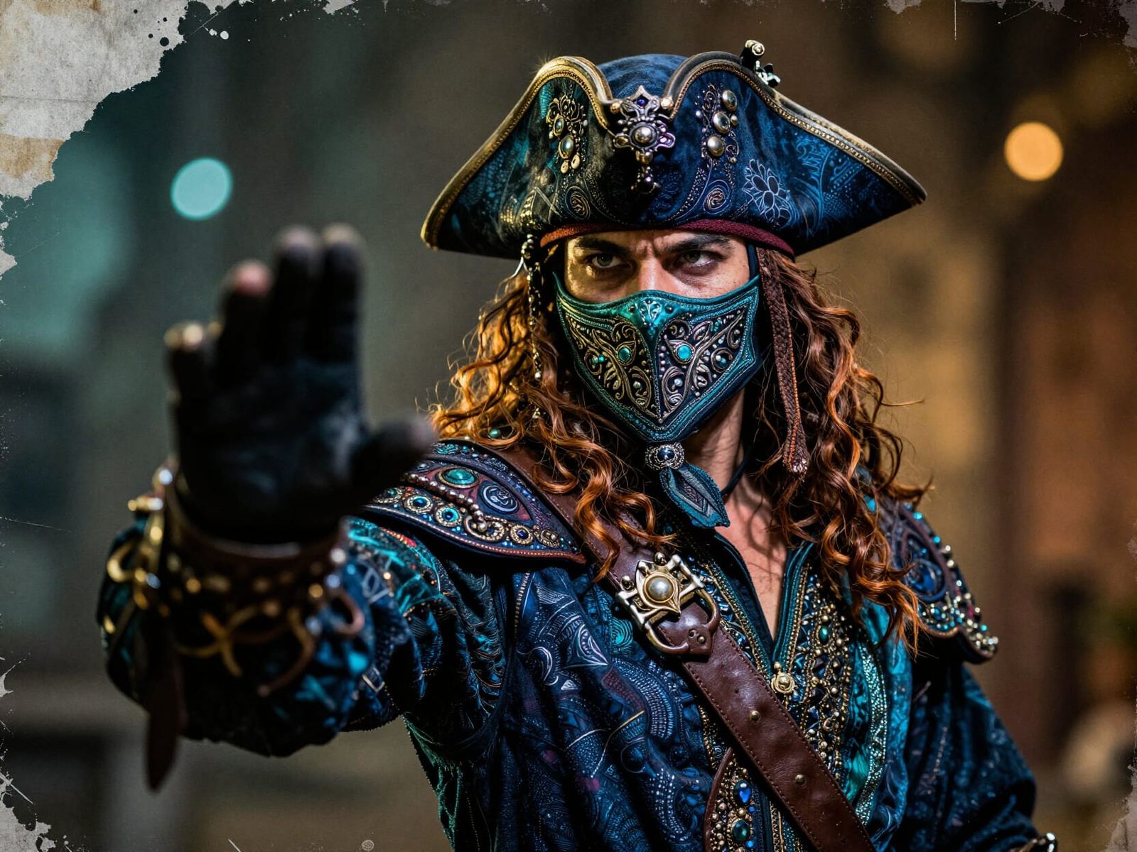 Medieval Ninja Pirate in Caribbean Seas