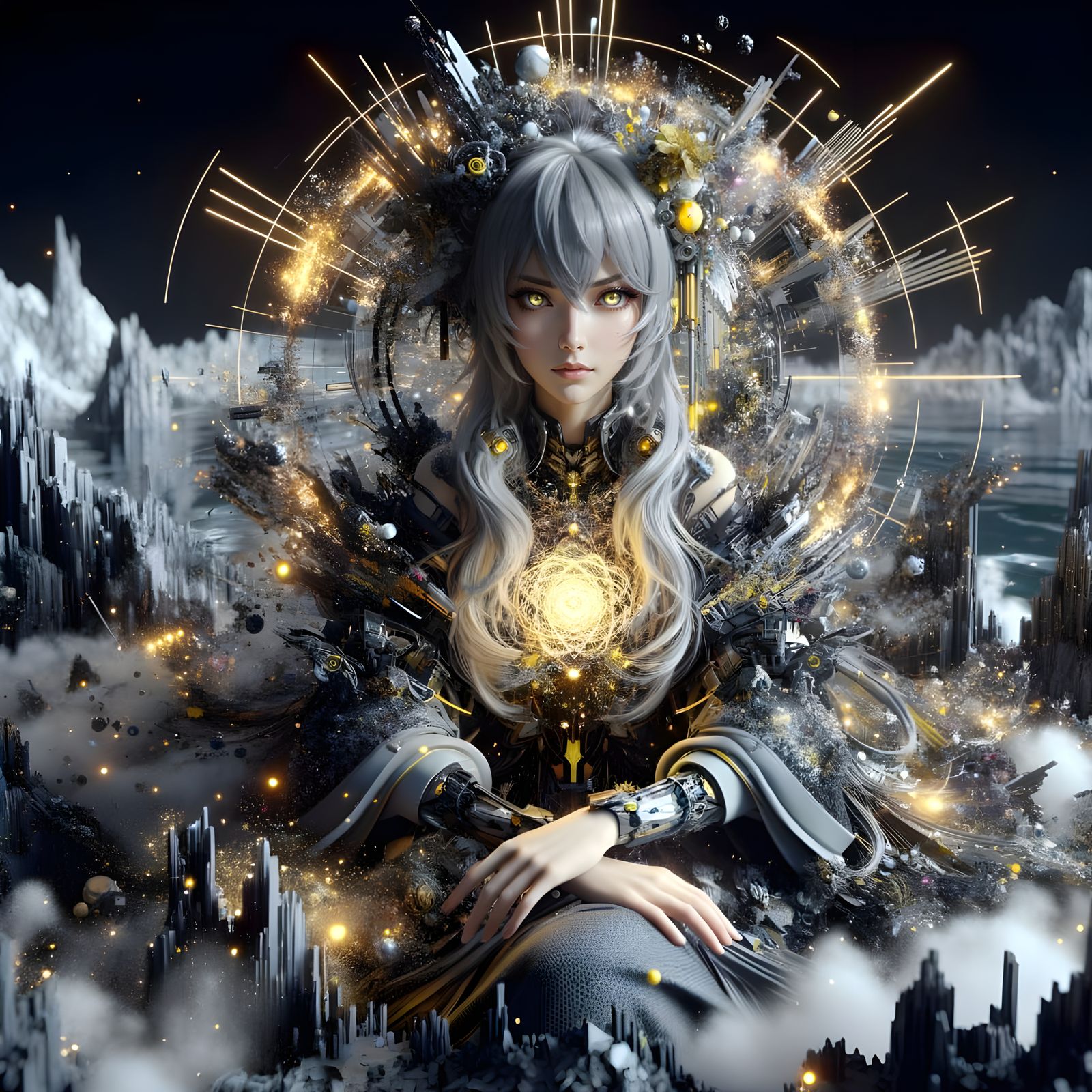 Bokeh, Anime Style, Mecha