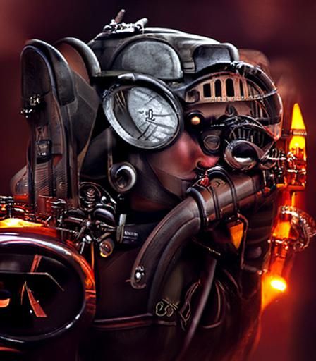 Dieselpunk Inspired AI Image