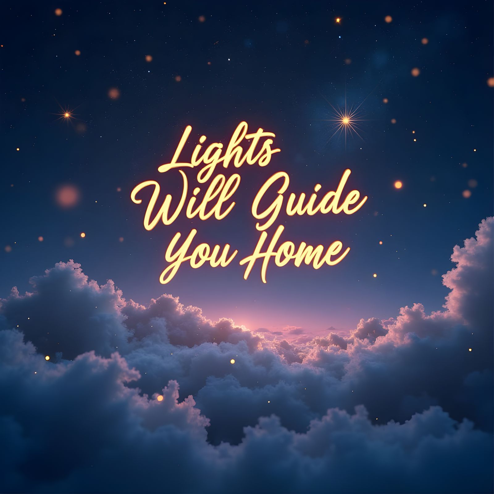 Font Design: Lights Will Guide You Home