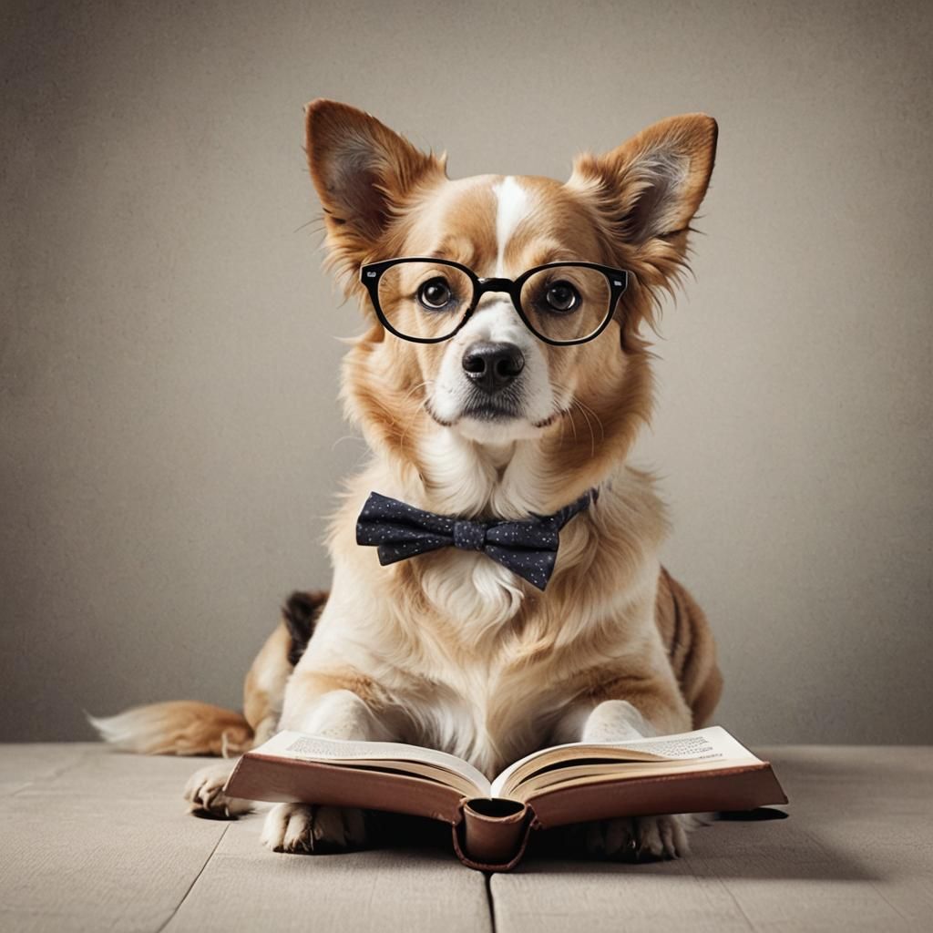 Reading a book