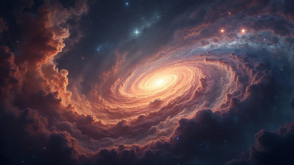 Cosmic Dust Swirls in Surreal, Infinite Depths