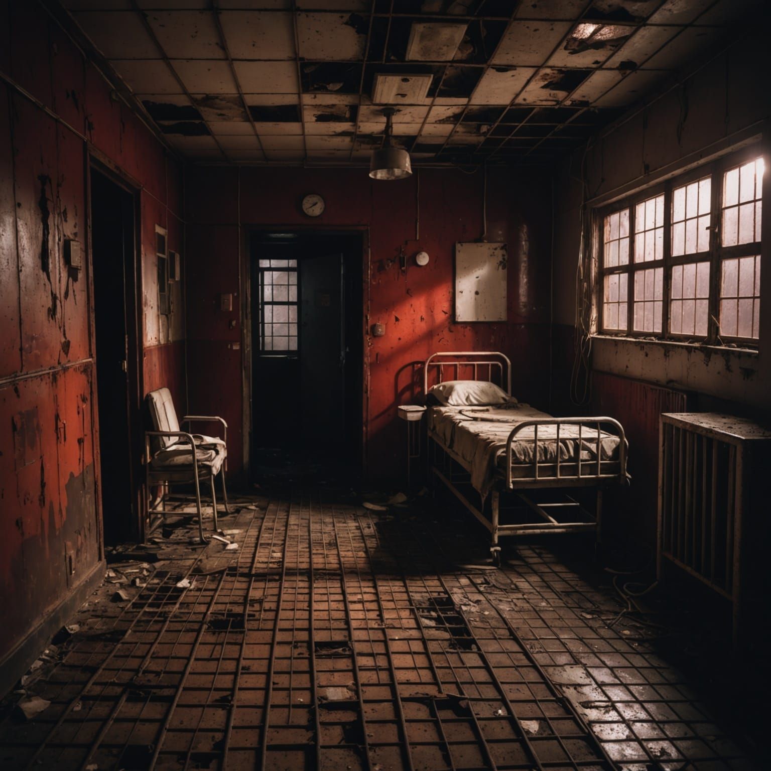Abandoned Asylum in Decaying Despair
