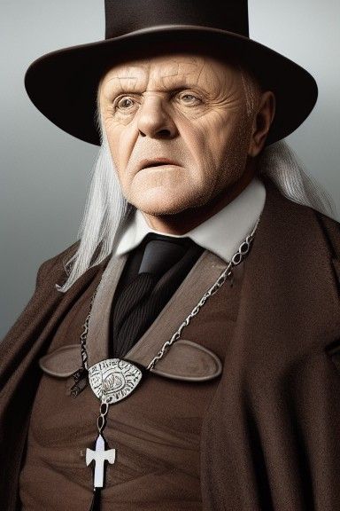 Portrait of Anthony Hopkins as Abraham Van Helsing